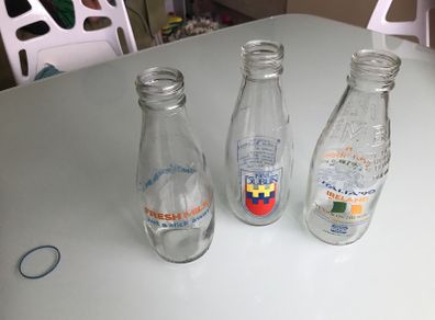 milk bottles