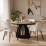 Axis Cremona extendable dining table in oak 100cm to 180cm Image 2