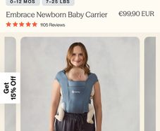 Ergobaby Embrace Baby Sling/Wrap