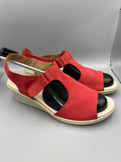 Hotter Shoes Macys - Strappy Sandals Wedges - Womens size 7 EU 41