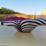 Murano Glass Red and Zebra Striped Conch Shell Bowl Image 7