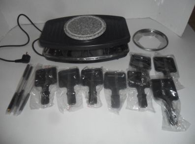 raclette grill with natural stone