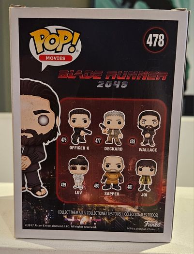 Blade Runner 2049 Set of 7 Funko Pop Vinyl Figures