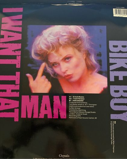 Deborah Harry I Want That Man 12 inch Remix