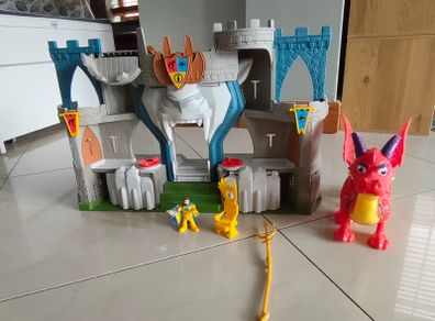 Castle, knight, dragon