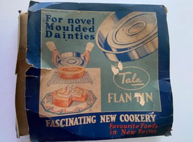 Vintage Tala Flan Tin with Original Box