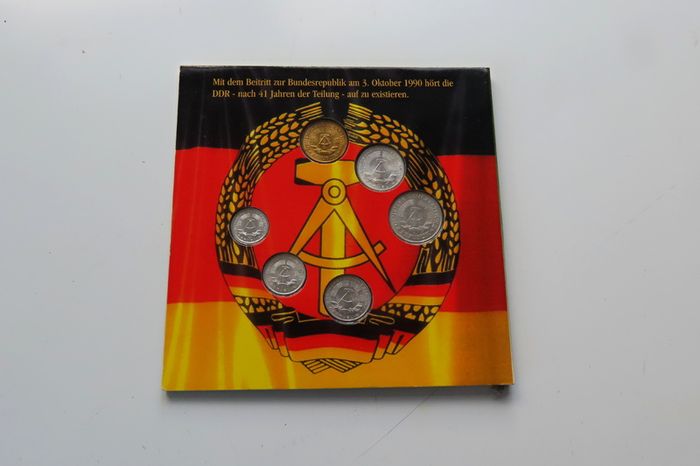 East Germany DDR original vintage coins set