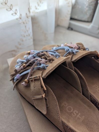 Suede sandals new