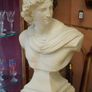 Vintage Classical Apollo Bust on Pedestal Image 2