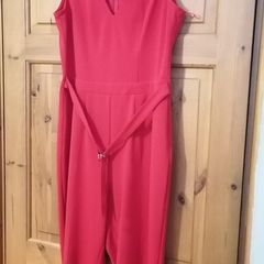 jumpsuit Red size 12 lipsy london