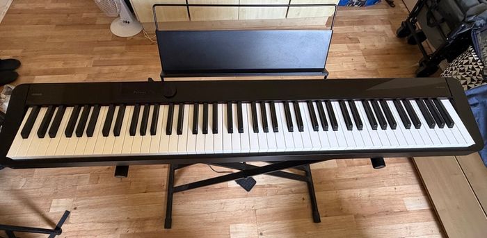 Casio px-s1100 digital piano (Black) + keyboard stand + storage bag