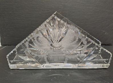 Crystal napkin holder