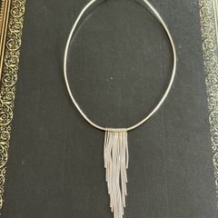silver necklace