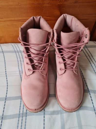 Timberland premium boots Size 7 eu 41 pink suade In excellent condition