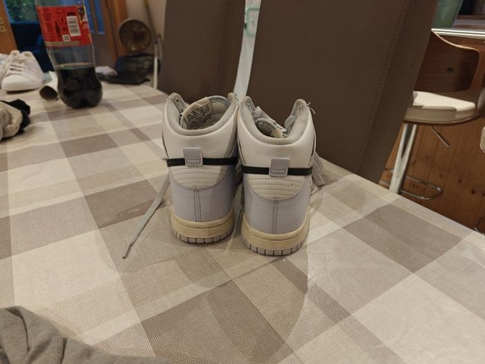 Nike Dunk High Sneakers - White / Grey / Black - UK 4 (EU 36.5)