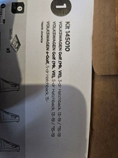 Thule Roofbar Kit 145010 VW Golf