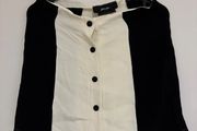 Nasty Gal Black &amp; White Colour-Block mini Skirt S 36 8