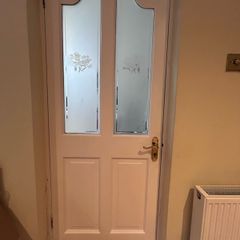 four matching glazed internal doors and one glazed double door