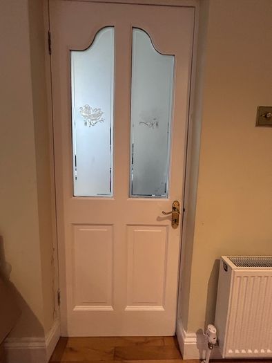 four matching glazed internal doors and one glazed double door