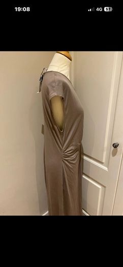 Primark The Edit long taupe dress - new