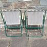 Camping chairs pair strip vintage campervan Image 3