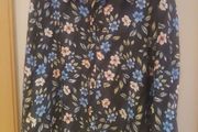 Black Floral Blouse
