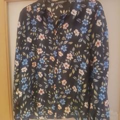 Black Floral Blouse