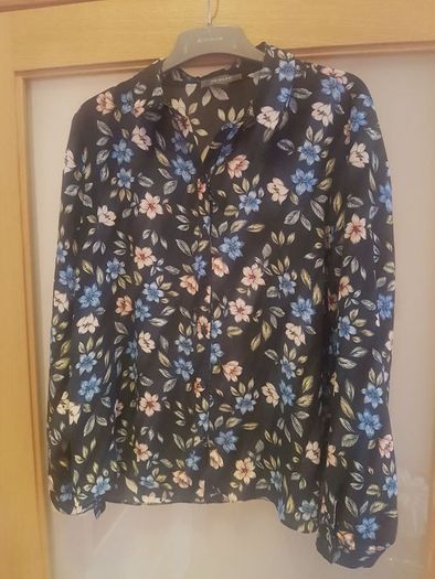 Black Floral Blouse