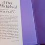 W.B.Yeats / A Poet to his Beloved/ The Early Love Poems/ 1985 Image 3