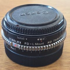 Fotodiox Canon FD Lens to L Mount camera mount adapter with variable ND filter