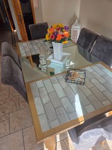 Square Table and 6 Chairs