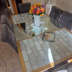 Square Table and 6 Chairs