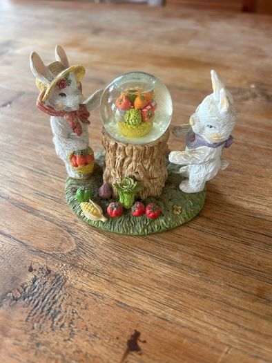 A Pair of Regency Fine Art Snow Globes