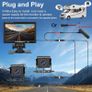 Dual Backup Camera Kit with 7-Inch Monitor, 1080P AHD, 150Deg Wide-Angle View & Parking Guidelines for Trucks, Cars, RVs & Trailers Image 3