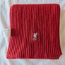 Liverpool FC Official Scarf - LFC Red Ribbed Knit - Liverbird Patch - Official Product Image 3