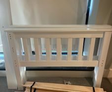 Gorgeous Good Quality White Wooden Single Bed Frame - Can Deliver