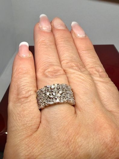 Diamond Lab-Grown Diamond Firecracker Statement Ring