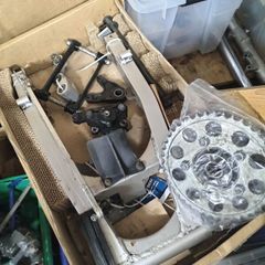 gsxr750 swingarm and rear wheel