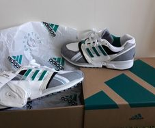 Adidas EQT Cushion 91 Consortium 30th Anniversary UK-7.5/EUR-41.5 G58101 Cloud White/Equipment Green/Core Black-2021