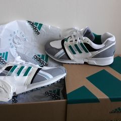Adidas EQT Cushion 91 Consortium 30th Anniversary UK-7.5/EUR-41.5 G58101 Cloud White/Equipment Green/Core Black-2021