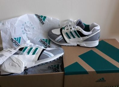 Adidas EQT Cushion 91 Consortium 30th Anniversary UK-7.5/EUR-41.5 G58101 Cloud White/Equipment Green/Core Black-2021