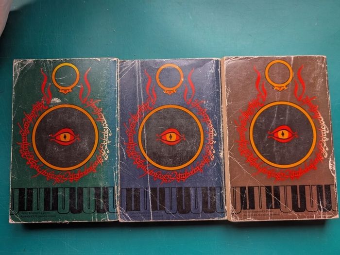 Vintage 1976 The Lord of the Rings Trilogy by J.R.R. Tolkien (George Allen & Unwin)