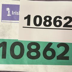Dublin marathon bib