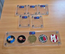 Lego VIP 5 Collectable Coins and DisplaysLego VIP 5 Collectable Coins and Displays