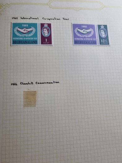 Stamp album 153 Botswana, Lesotho