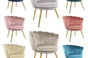 Genesis Flora Accent Armchairs Taupe, Grey, Pink, Green, Navy