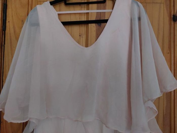 Villa cream summer capelet  top (free postage)