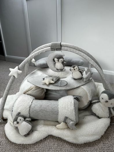 Wish Upon a Cloud Playmat Bundle with Tummy Time Roll, Sit & Play