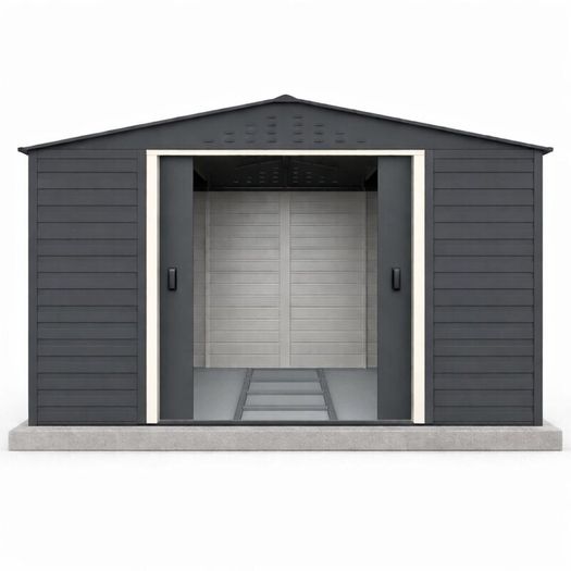 Alpine 10x8 Steel Garden Sheds+ FREE Delivery