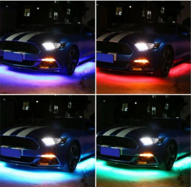60x90cm App controlled Car LED Underglow Lights Atmosphere Lights